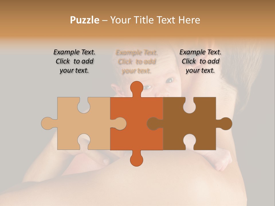 Resting Touching Boy PowerPoint Template