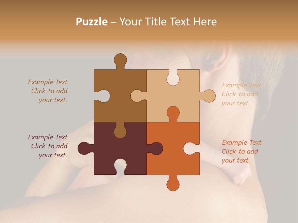 Resting Touching Boy PowerPoint Template