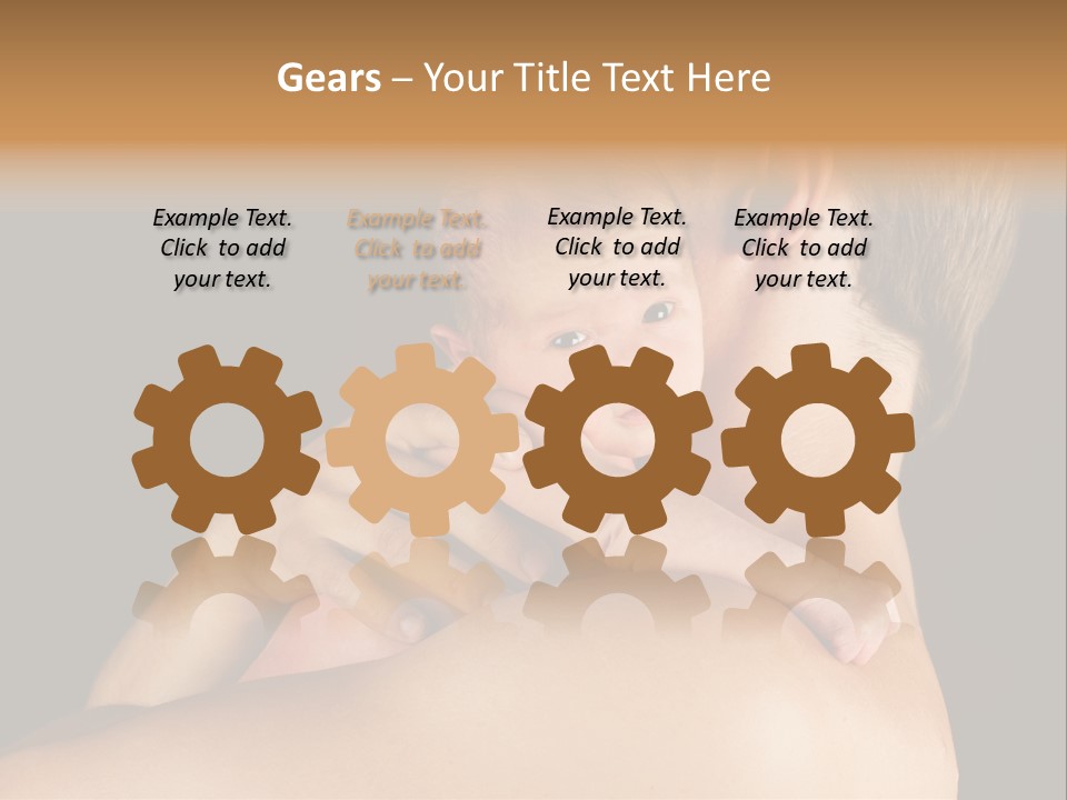 Resting Touching Boy PowerPoint Template