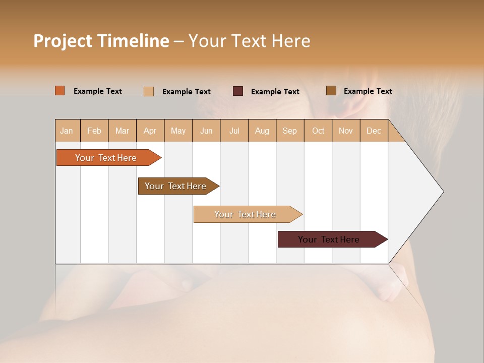 Resting Touching Boy PowerPoint Template
