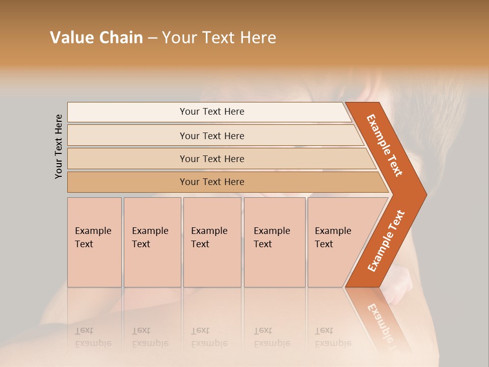 Resting Touching Boy PowerPoint Template