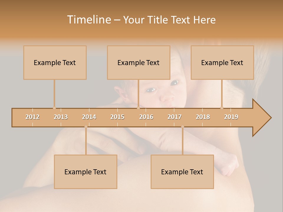 Resting Touching Boy PowerPoint Template