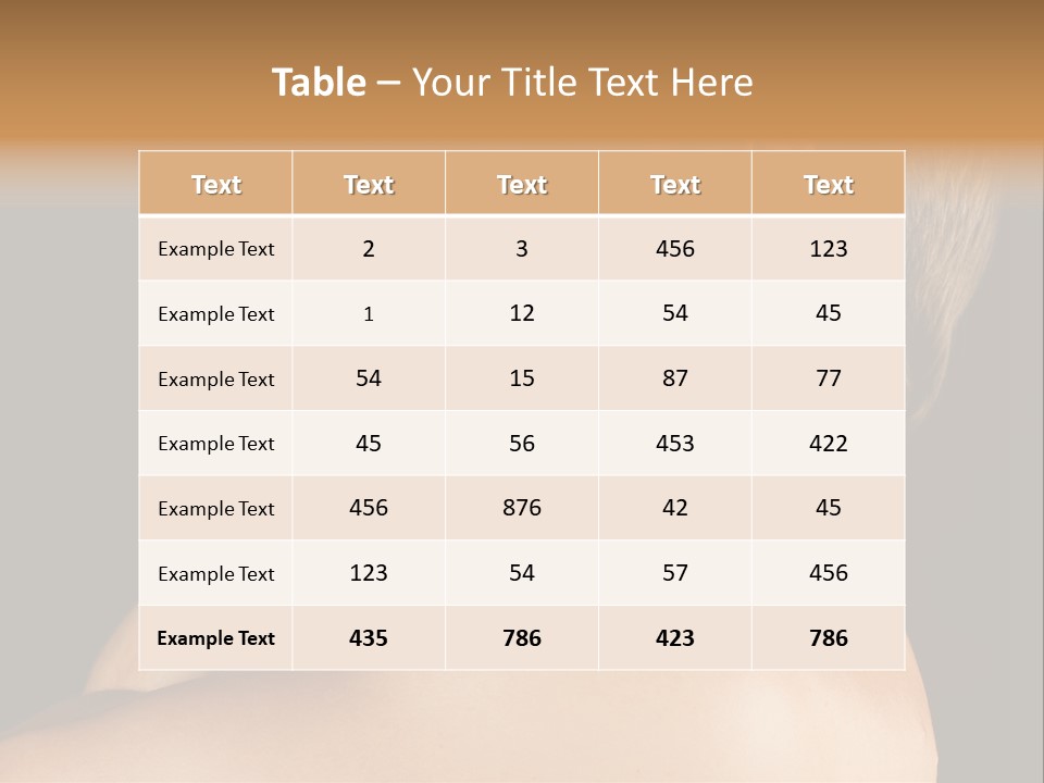 Resting Touching Boy PowerPoint Template