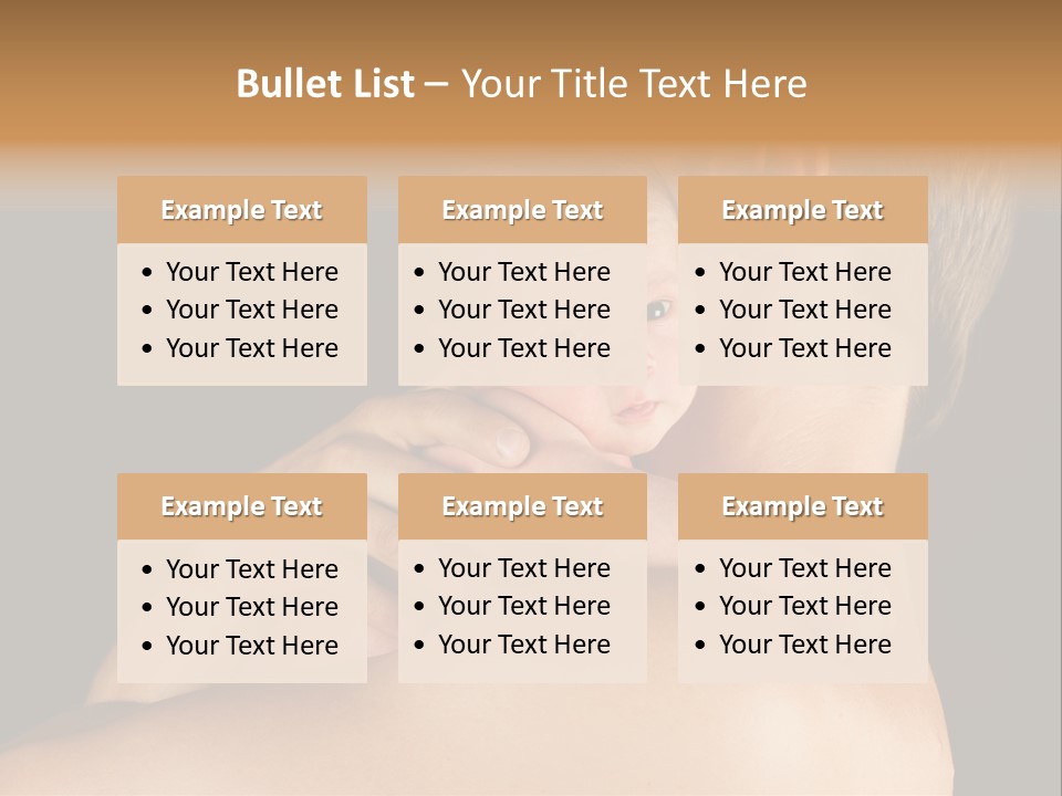 Resting Touching Boy PowerPoint Template