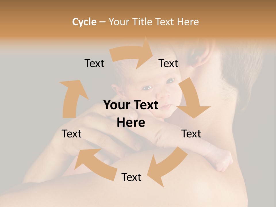 Resting Touching Boy PowerPoint Template