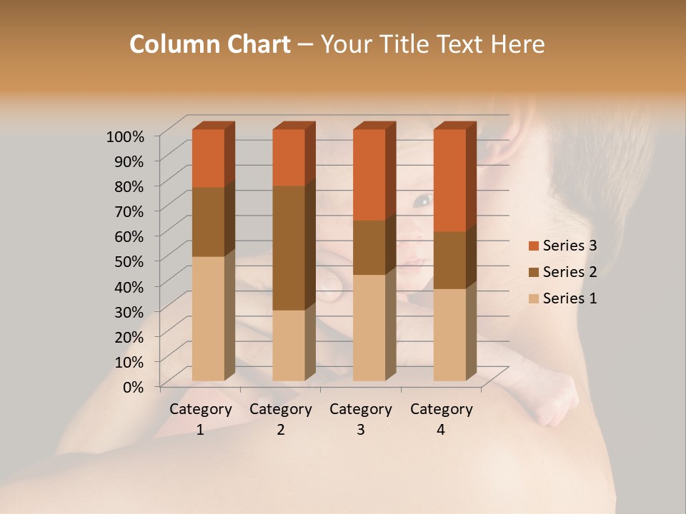 Resting Touching Boy PowerPoint Template