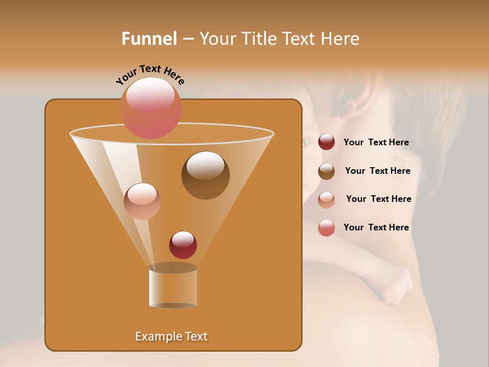 Resting Touching Boy PowerPoint Template