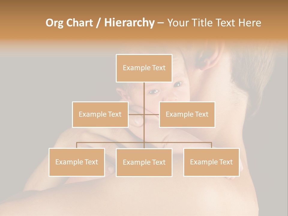 Resting Touching Boy PowerPoint Template