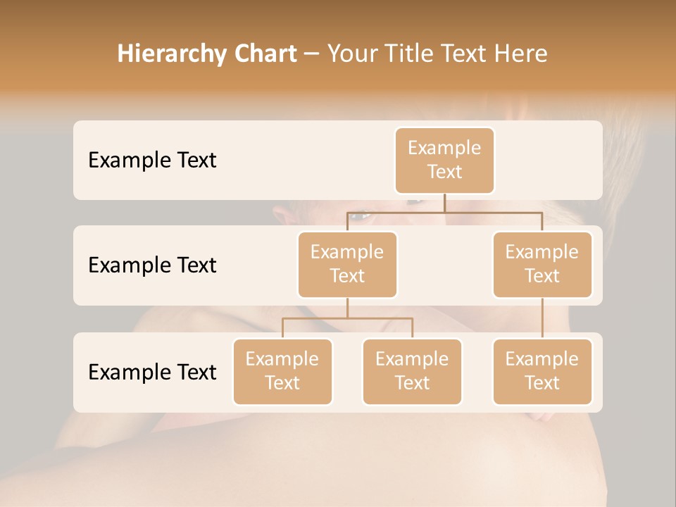 Resting Touching Boy PowerPoint Template
