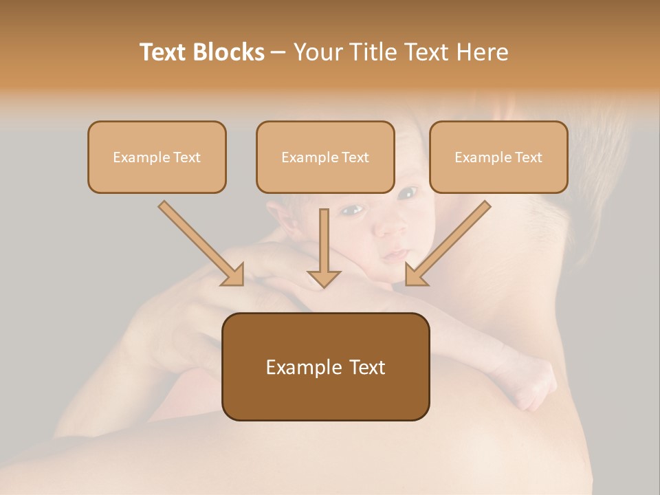 Resting Touching Boy PowerPoint Template