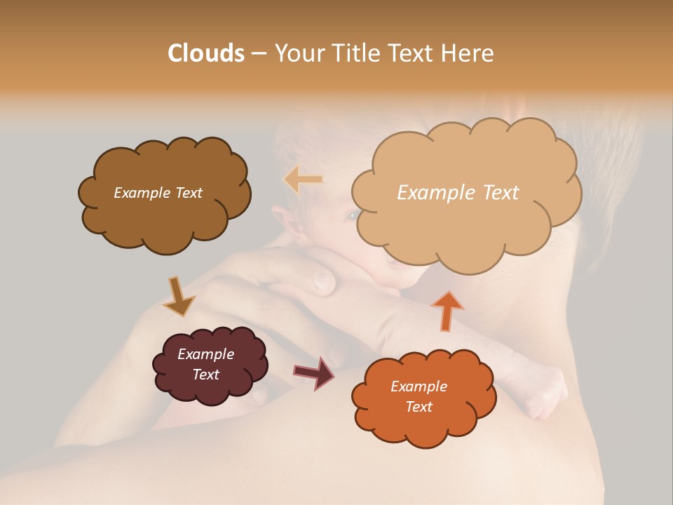 Resting Touching Boy PowerPoint Template