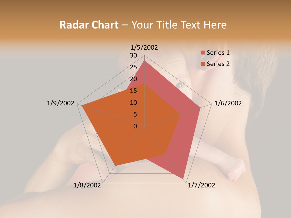 Resting Touching Boy PowerPoint Template