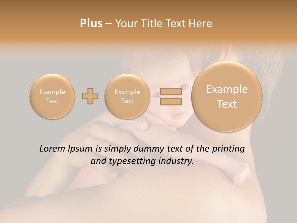 Resting Touching Boy PowerPoint Template