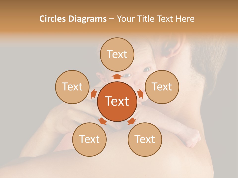 Resting Touching Boy PowerPoint Template