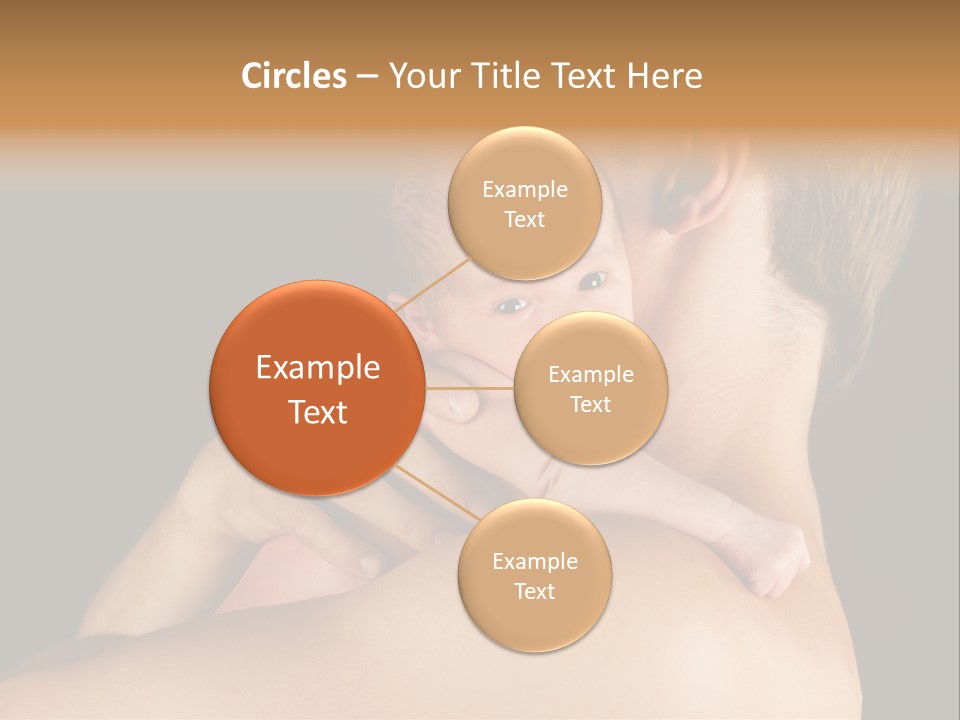 Resting Touching Boy PowerPoint Template