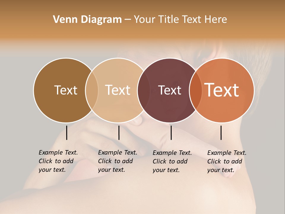 Resting Touching Boy PowerPoint Template