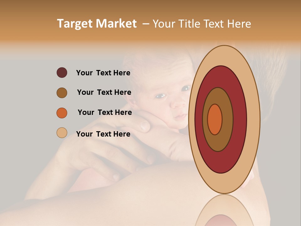 Resting Touching Boy PowerPoint Template