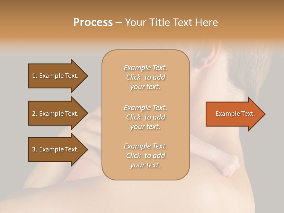 Resting Touching Boy PowerPoint Template