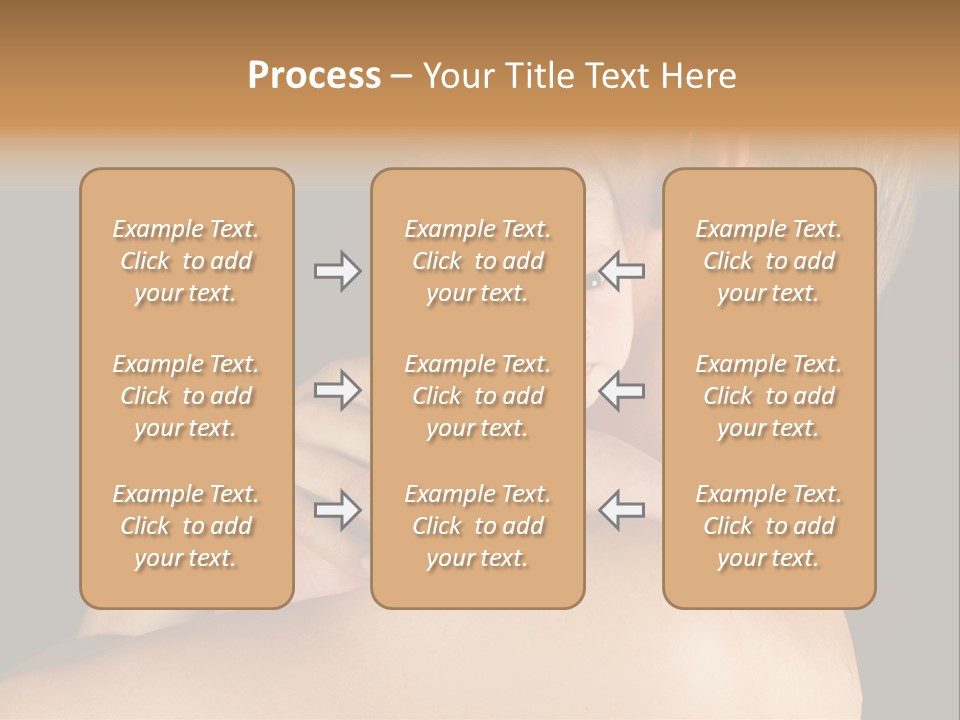 Resting Touching Boy PowerPoint Template