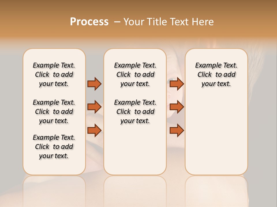 Resting Touching Boy PowerPoint Template