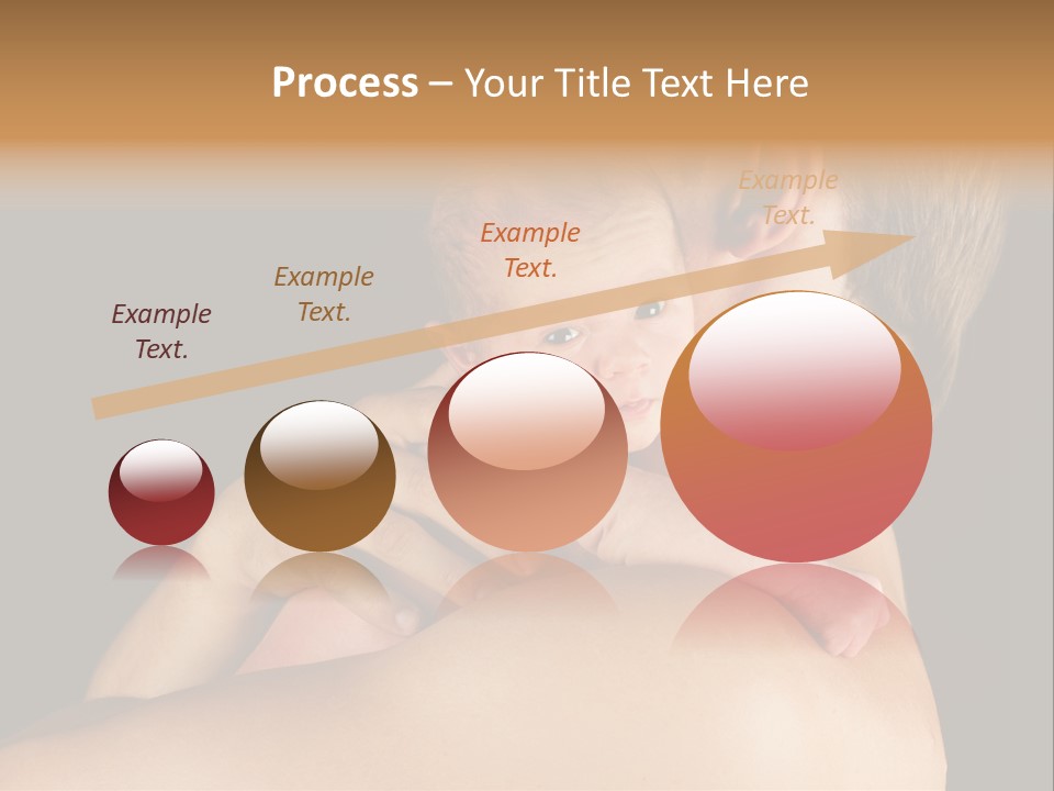 Resting Touching Boy PowerPoint Template