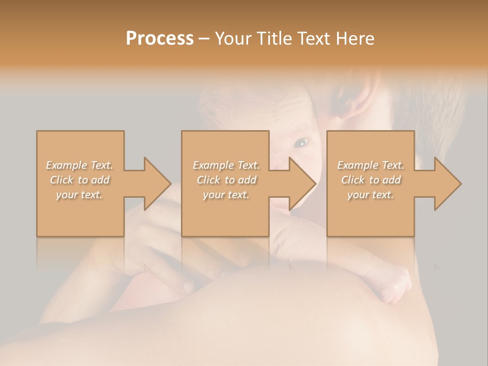 Resting Touching Boy PowerPoint Template