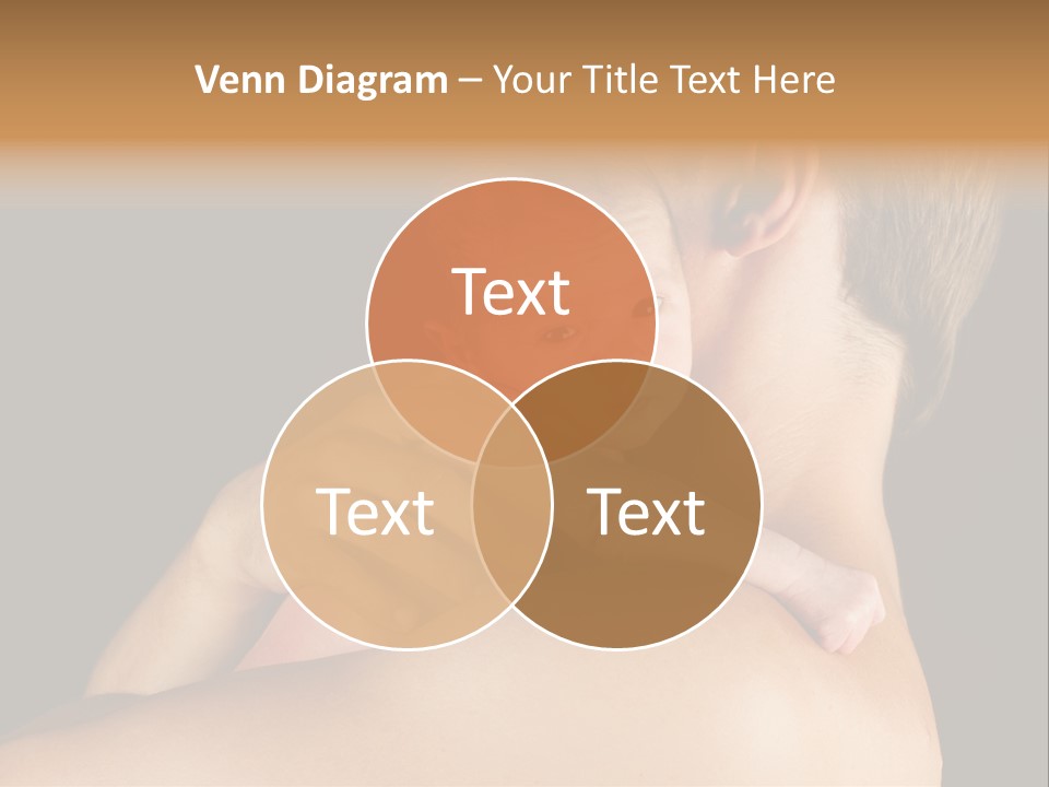 Resting Touching Boy PowerPoint Template