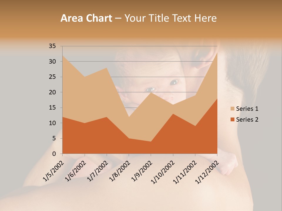 Resting Touching Boy PowerPoint Template