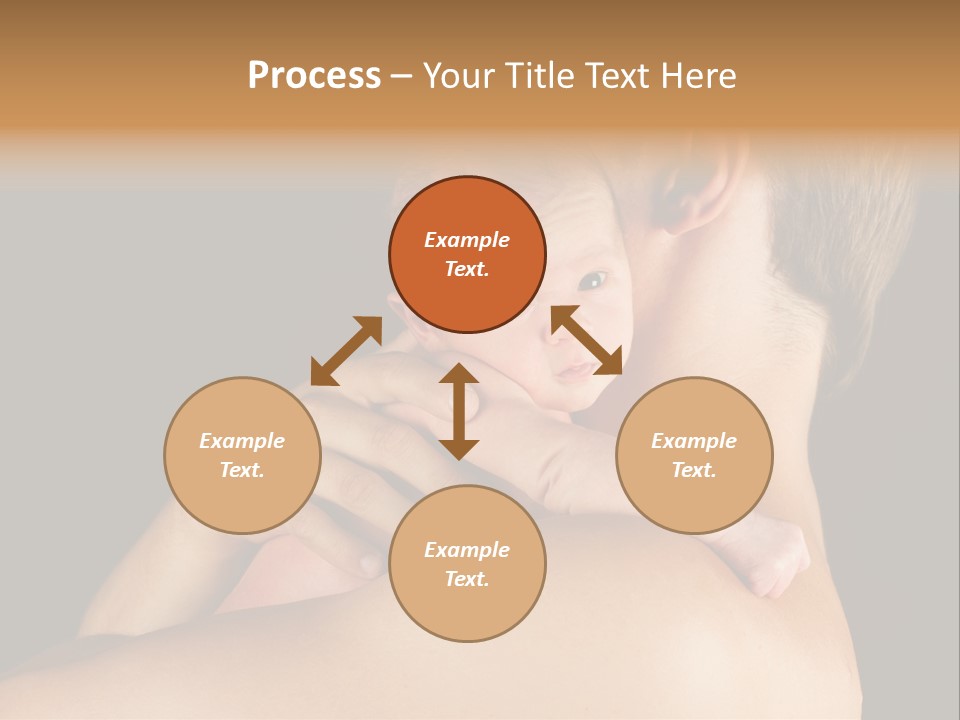 Resting Touching Boy PowerPoint Template