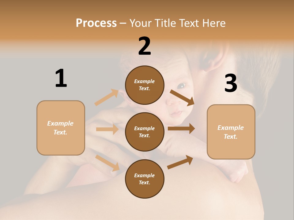 Resting Touching Boy PowerPoint Template