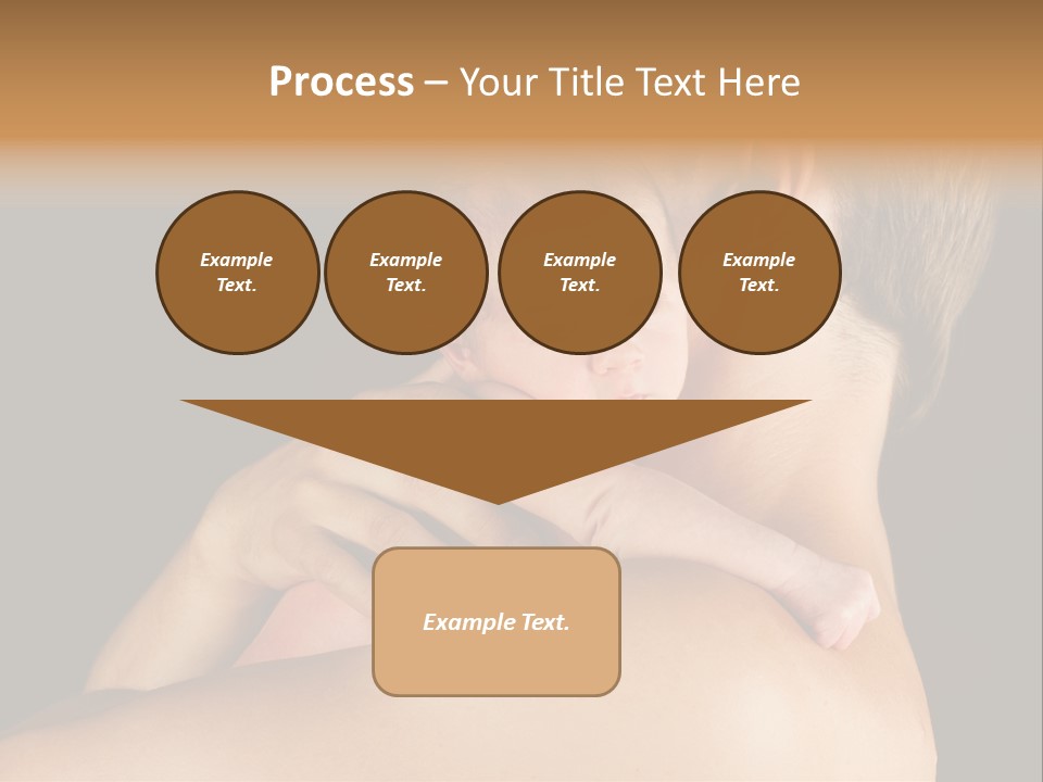 Resting Touching Boy PowerPoint Template