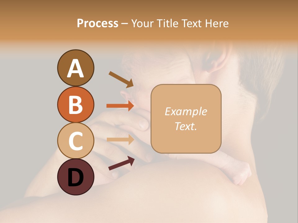 Resting Touching Boy PowerPoint Template