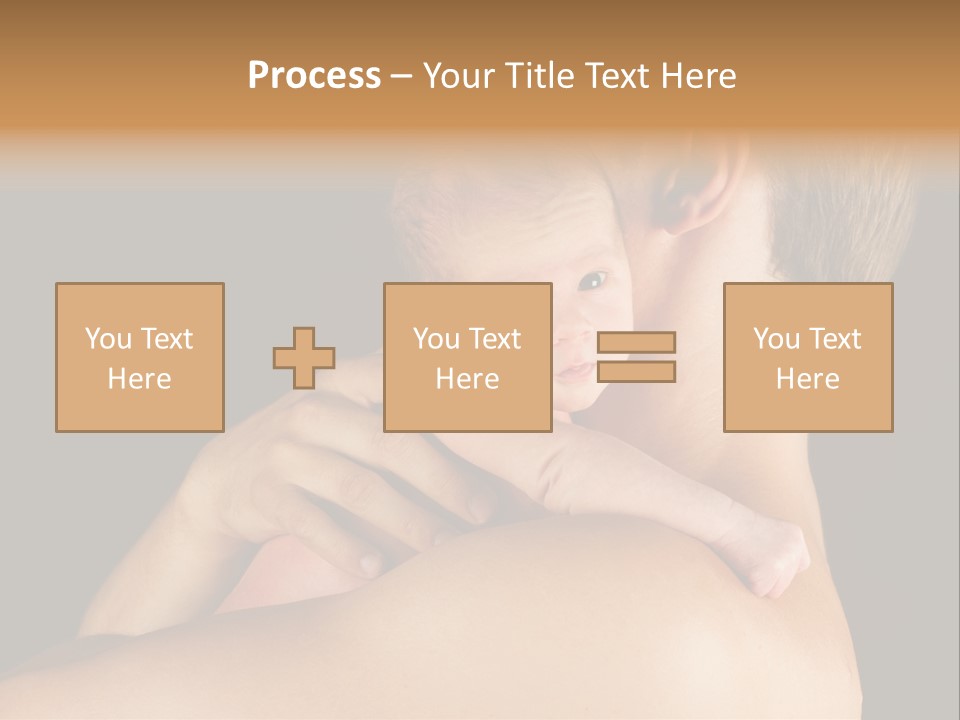Resting Touching Boy PowerPoint Template