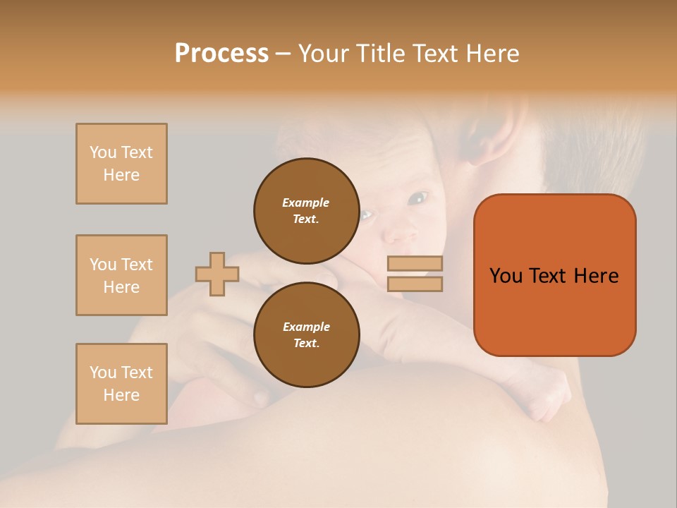 Resting Touching Boy PowerPoint Template