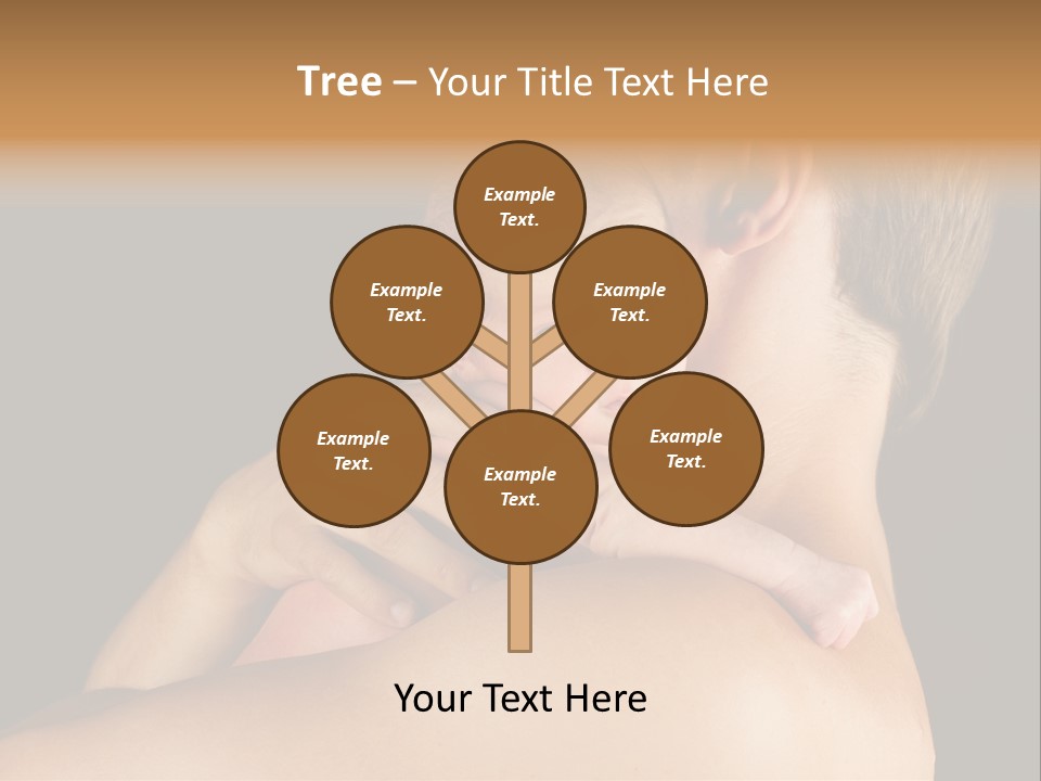 Resting Touching Boy PowerPoint Template