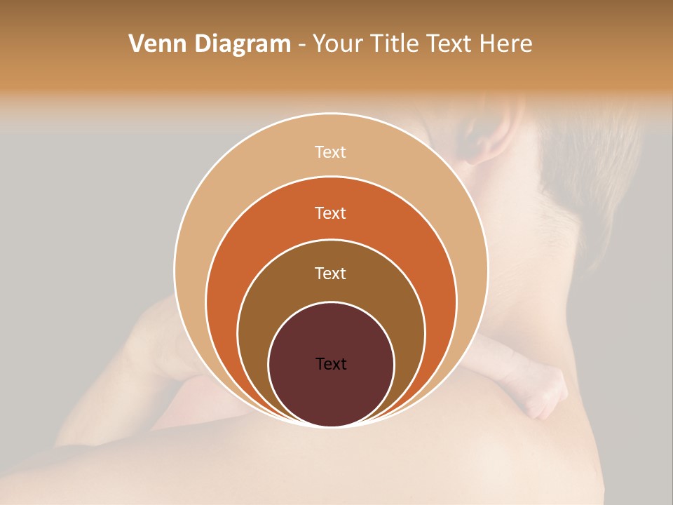 Resting Touching Boy PowerPoint Template