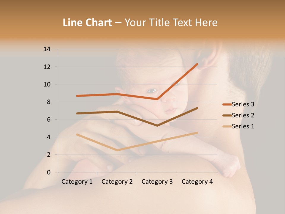 Resting Touching Boy PowerPoint Template
