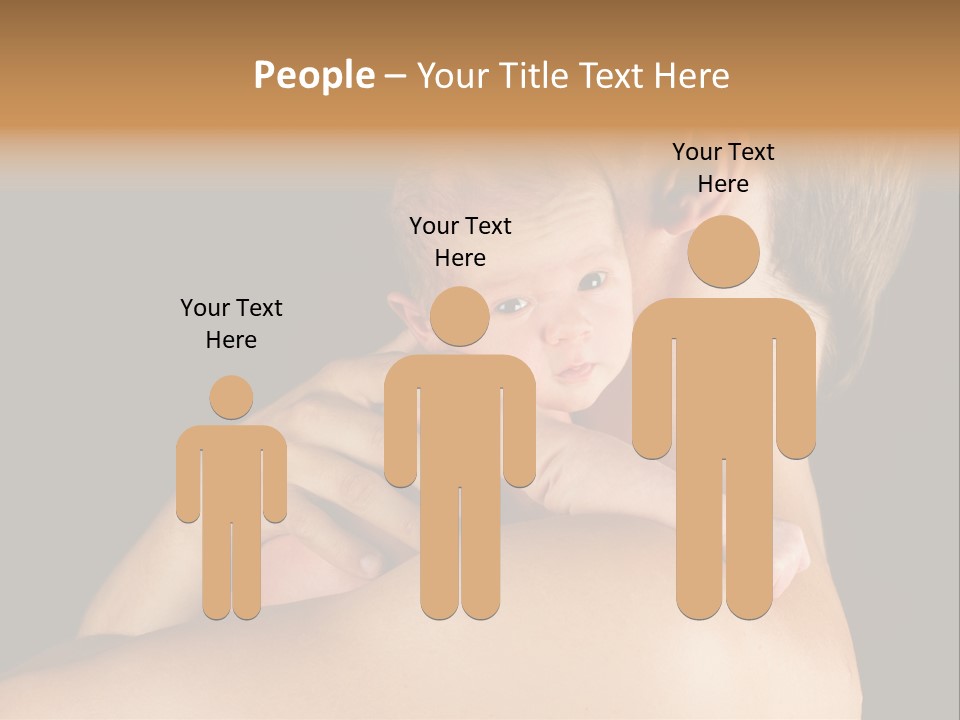 Resting Touching Boy PowerPoint Template