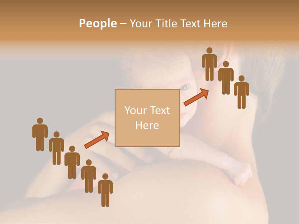 Resting Touching Boy PowerPoint Template