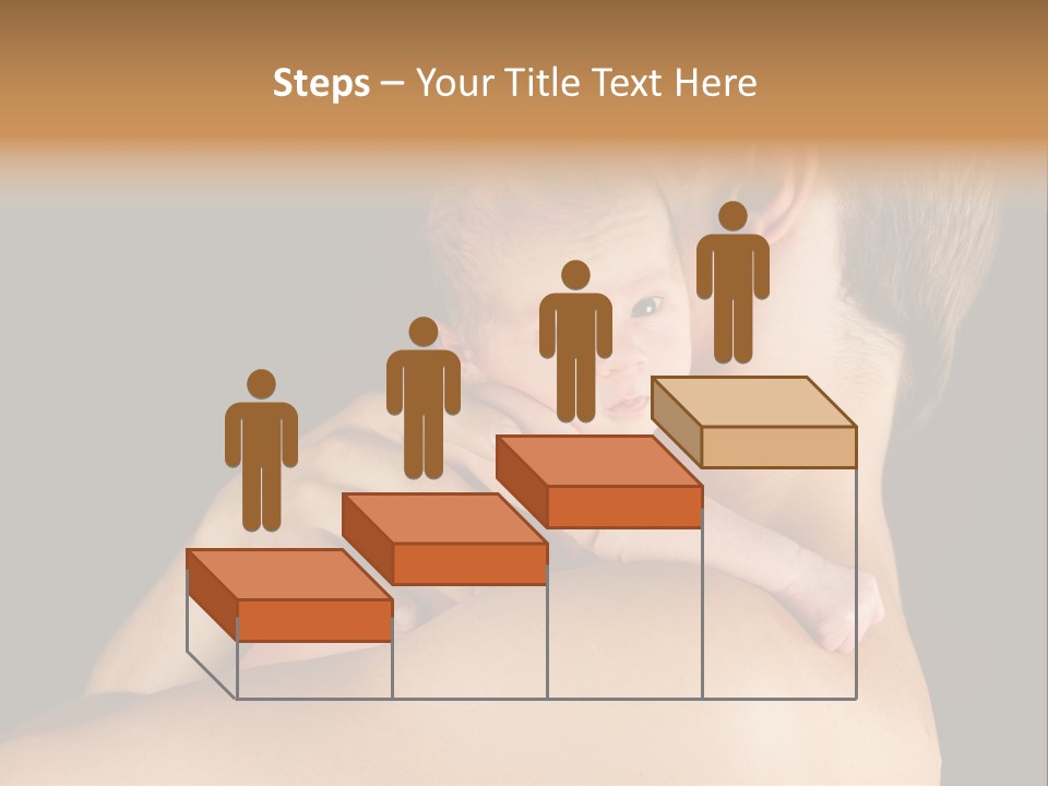 Resting Touching Boy PowerPoint Template