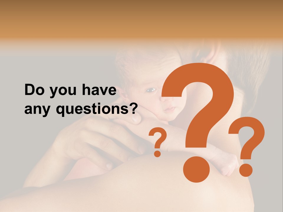 Resting Touching Boy PowerPoint Template