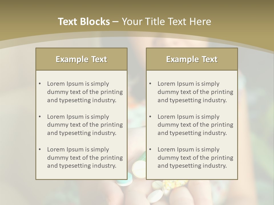 Pharmacy Medication Supplement PowerPoint Template