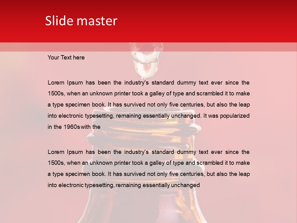 Perfume Glass Hibiscus PowerPoint Template