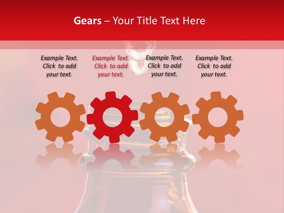 Perfume Glass Hibiscus PowerPoint Template