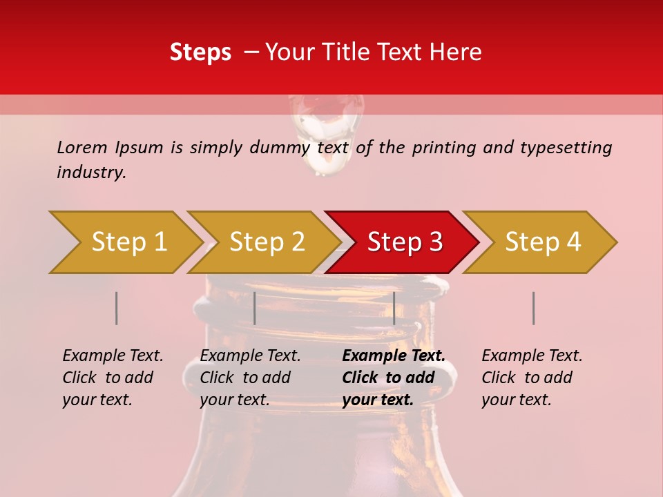 Perfume Glass Hibiscus PowerPoint Template