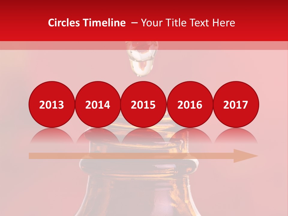 Perfume Glass Hibiscus PowerPoint Template