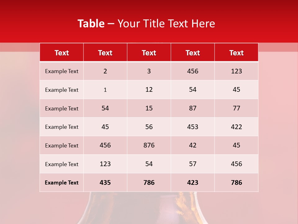 Perfume Glass Hibiscus PowerPoint Template