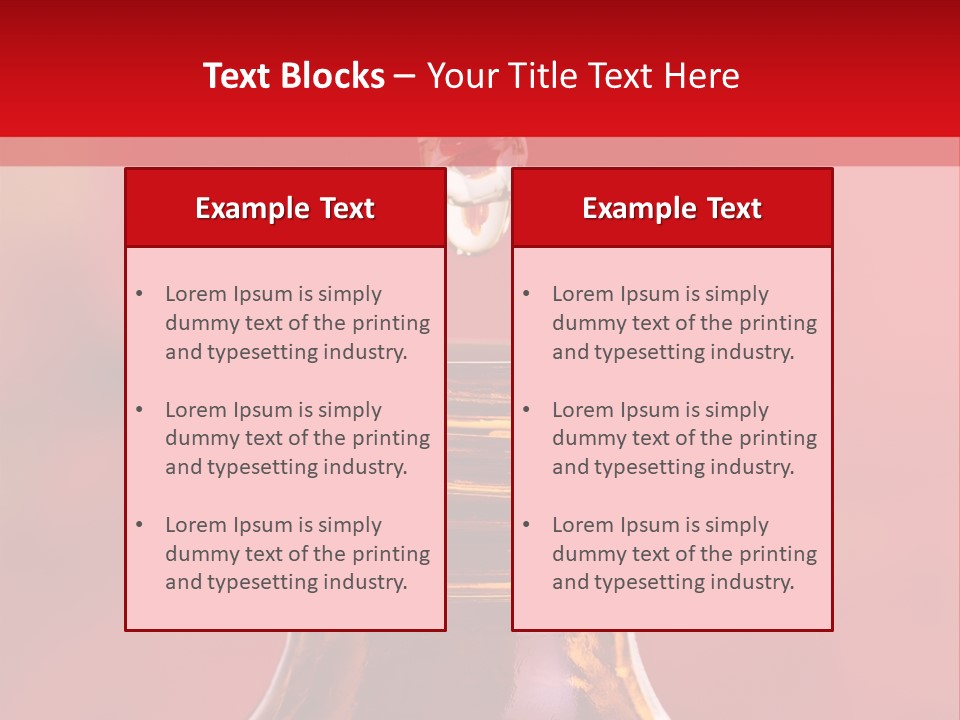 Perfume Glass Hibiscus PowerPoint Template