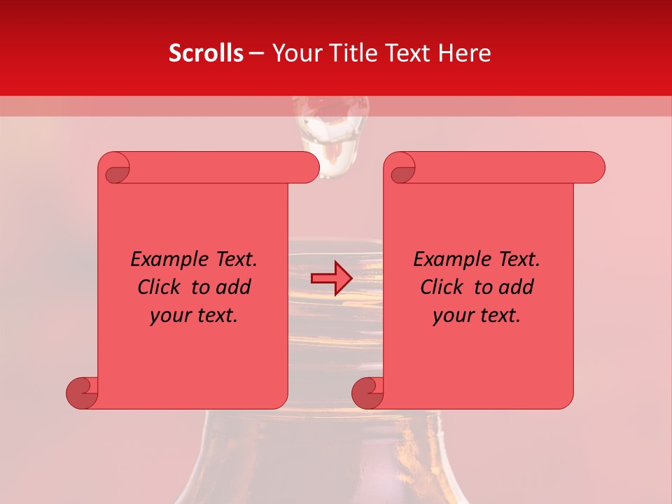 Perfume Glass Hibiscus PowerPoint Template