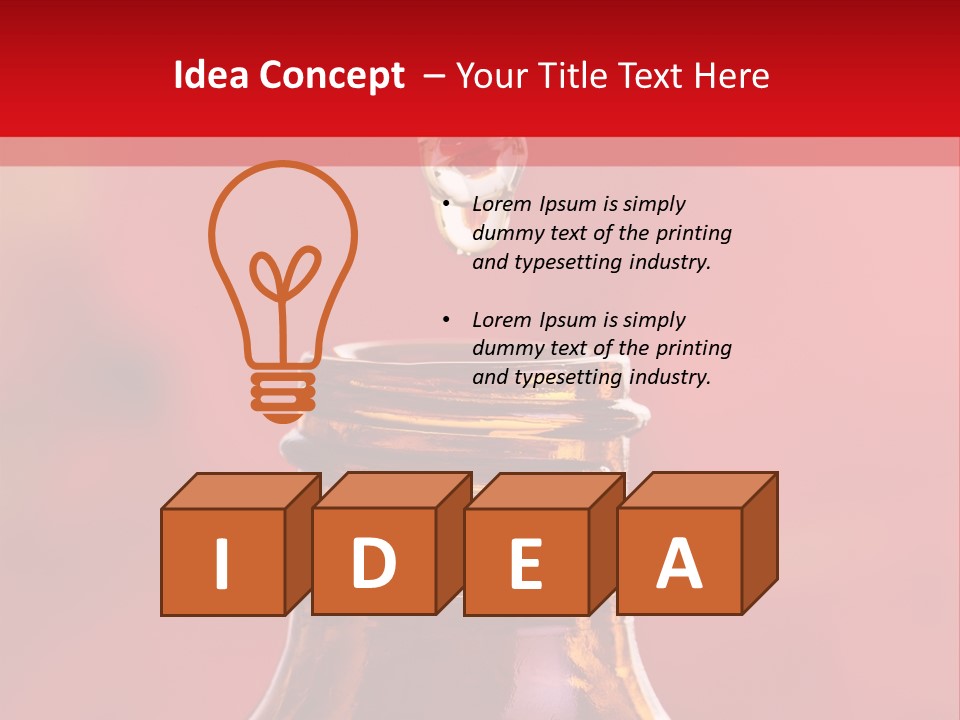 Perfume Glass Hibiscus PowerPoint Template